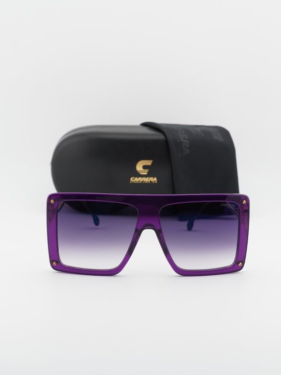 Carrera CA UNICA/SE 0B3V KM Square Sunglasses - Violet / Grey Mirror main image 9
